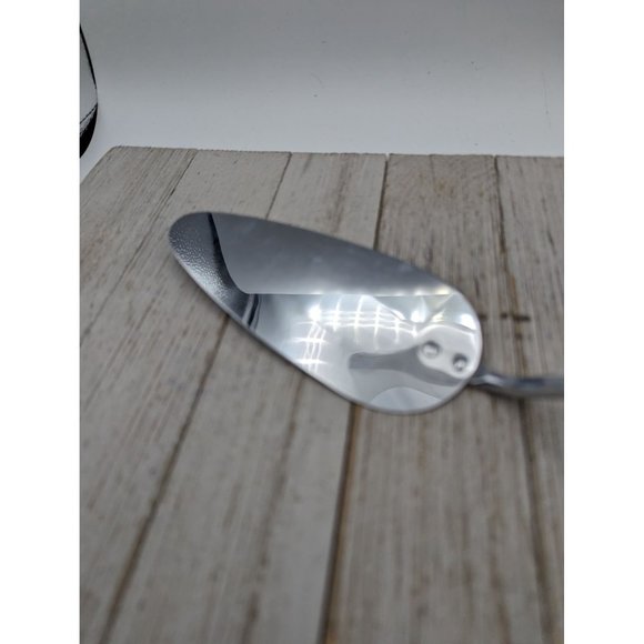 Irvin Ware Chrome Pie Cake Server USA Curved Handle Flatware Serving Piece - Picture 2 of 7